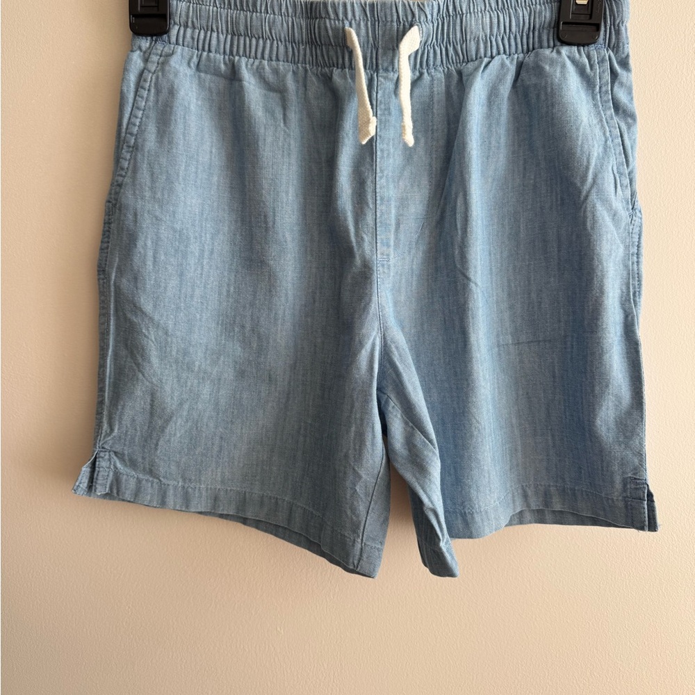Vineyard Vines Light Blue Kids Chambray Drawstring Shorts